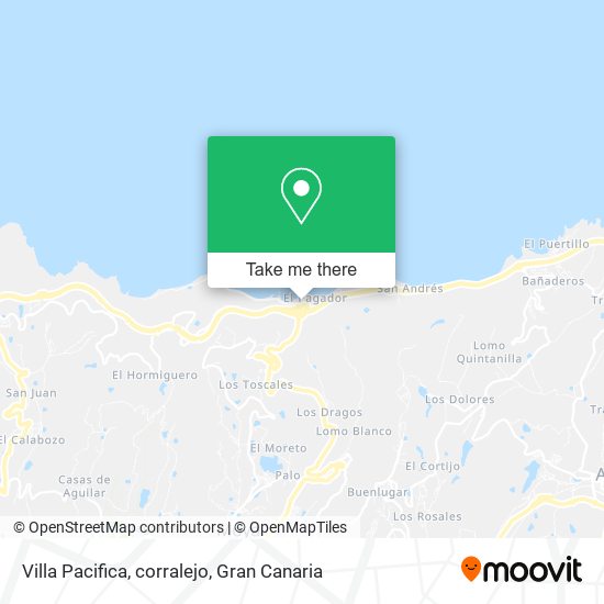 Villa Pacifica, corralejo map