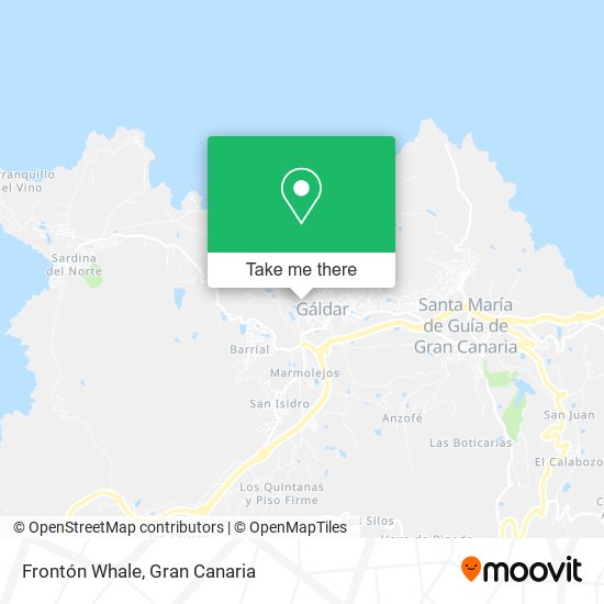 Frontón Whale map