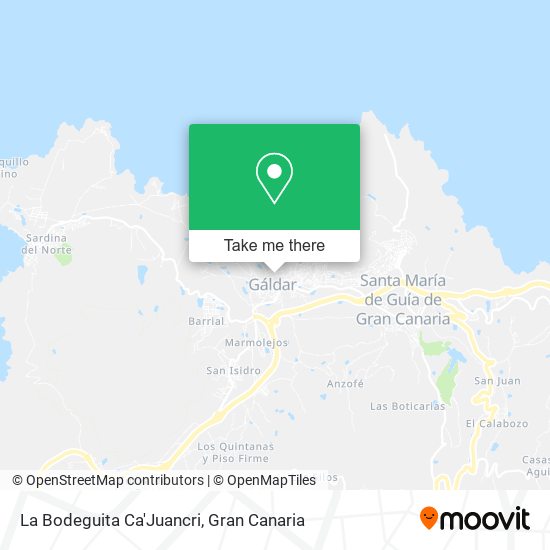 La Bodeguita Ca'Juancri map