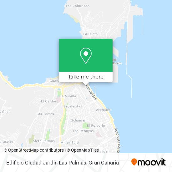 Edificio Ciudad Jardin Las Palmas map