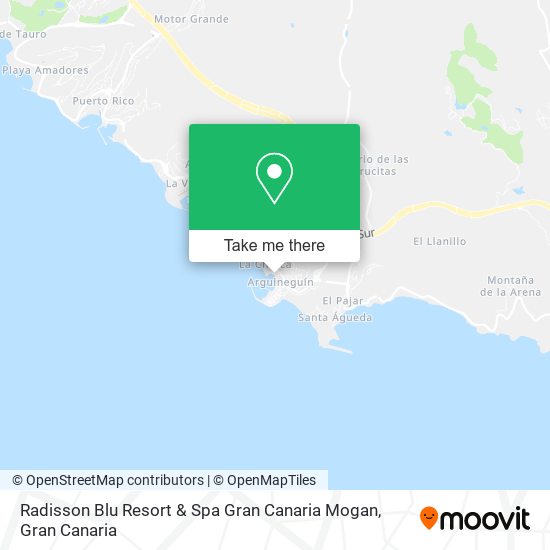 Radisson Blu Resort & Spa Gran Canaria Mogan map