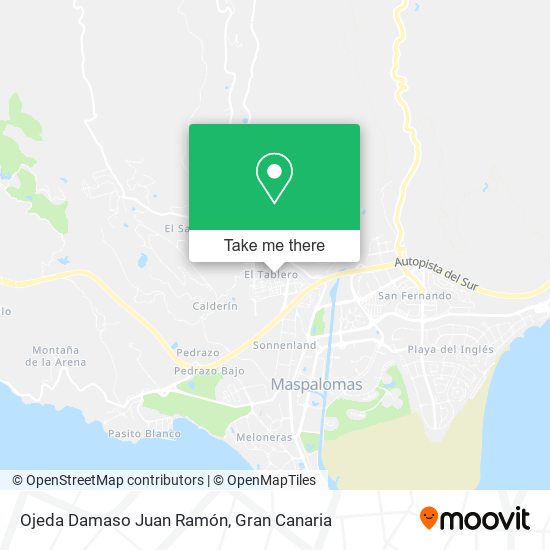 Ojeda Damaso Juan Ramón map