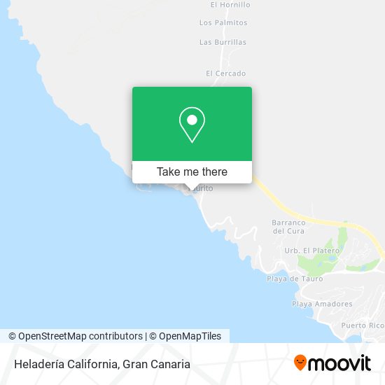 Heladería California map