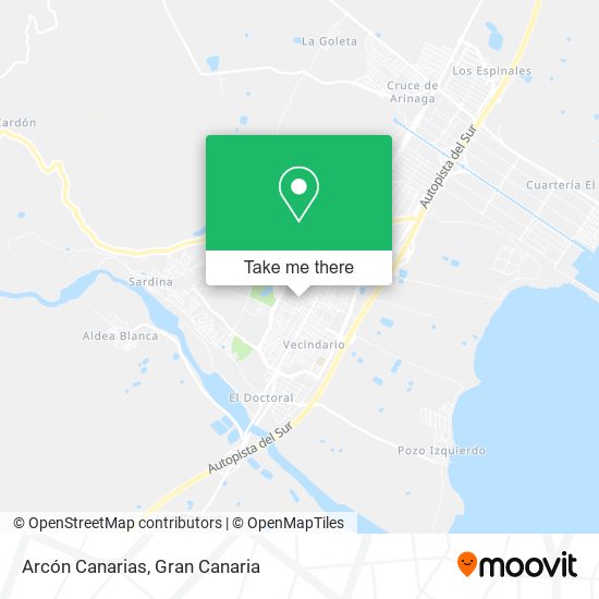 Arcón Canarias map