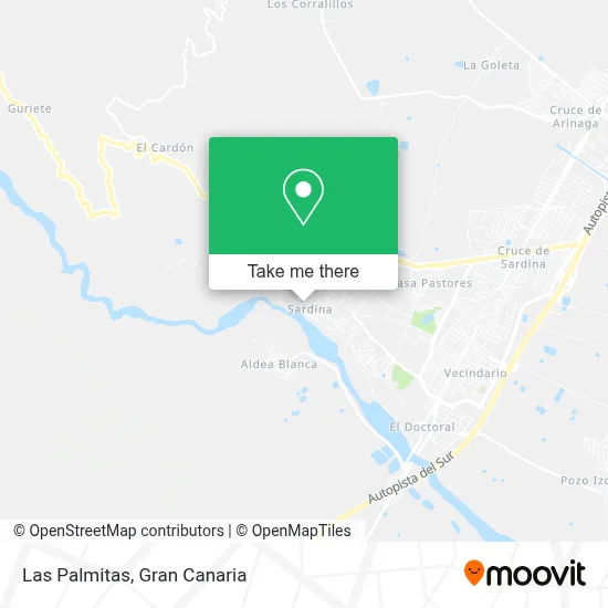 Las Palmitas map