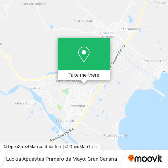 Luckia Apuestas Primero de Mayo map