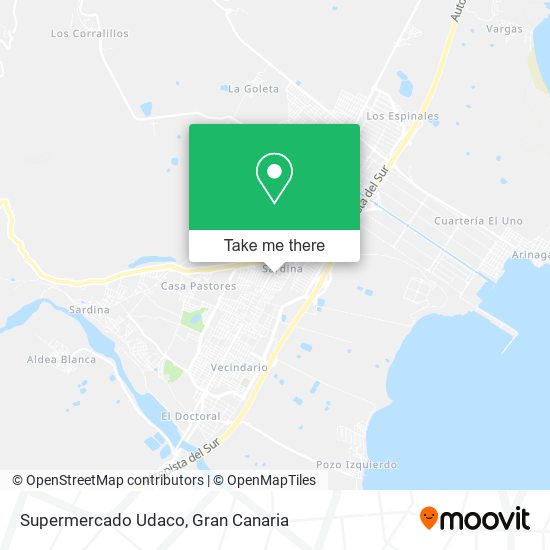 Supermercado Udaco map