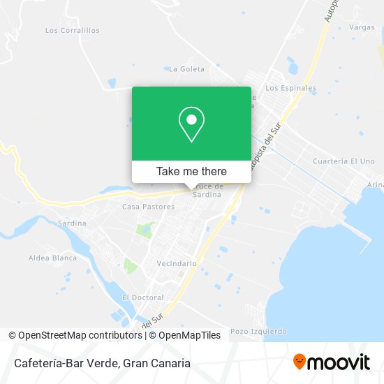 Cafetería-Bar Verde map