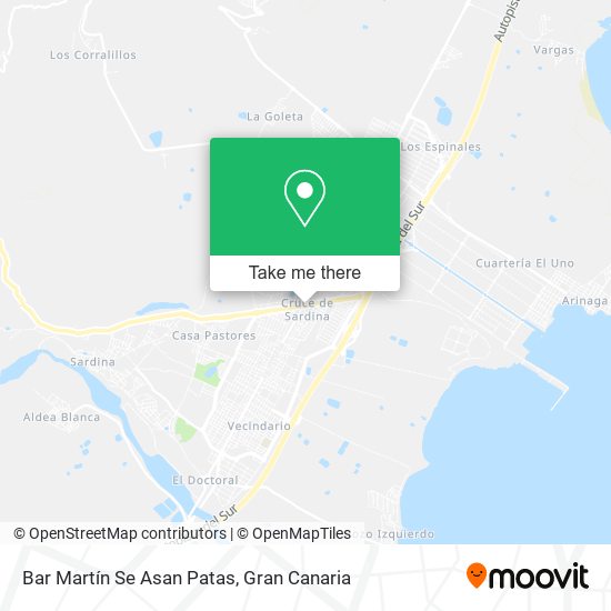 Bar Martín Se Asan Patas map