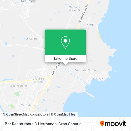Bar Restaurante 3 Hermanos map
