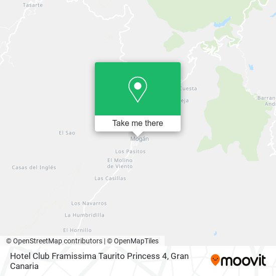 mapa Hotel Club Framissima Taurito Princess 4