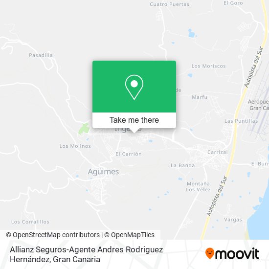 mapa Allianz Seguros-Agente Andres Rodriguez Hernández