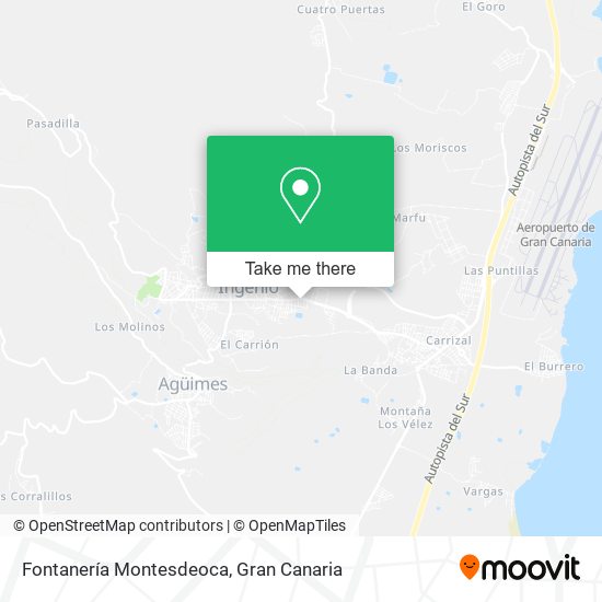 Fontanería Montesdeoca map