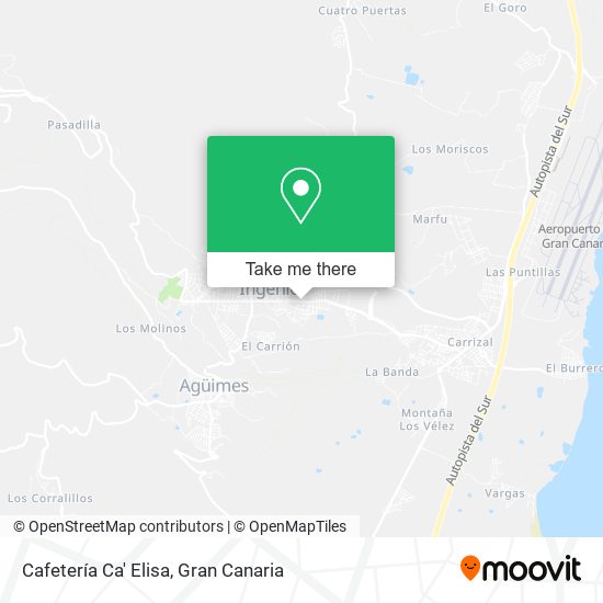 mapa Cafetería Ca' Elisa