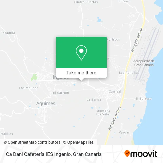 mapa Ca Dani Cafetería IES Ingenio