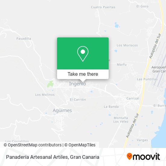 Panadería Artesanal Artiles map