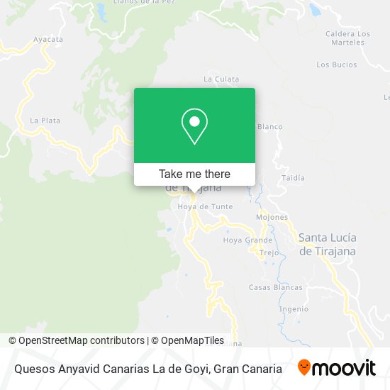 Quesos Anyavid Canarias La de Goyi map