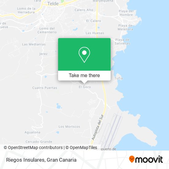 Riegos Insulares map