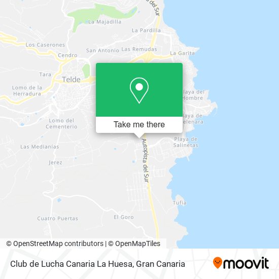 Club de Lucha Canaria La Huesa map