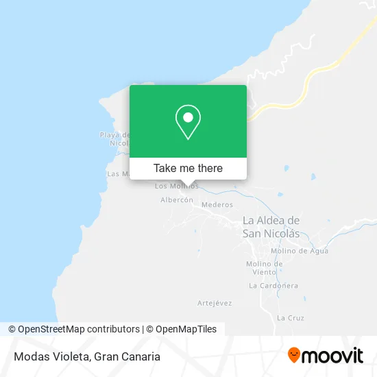 Modas Violeta map