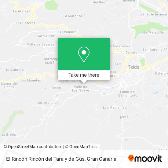 El Rincón Rincón del Tara y de Gus map