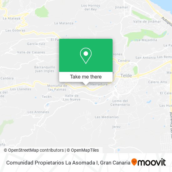 Comunidad Propietarios La Asomada I map