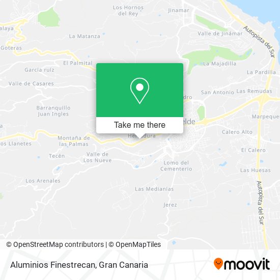 Aluminios Finestrecan map