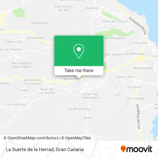 La Suerte de la Herrad map
