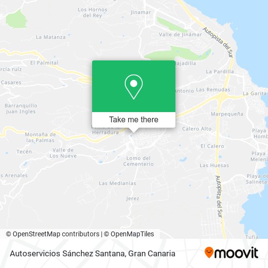 Autoservicios Sánchez Santana map