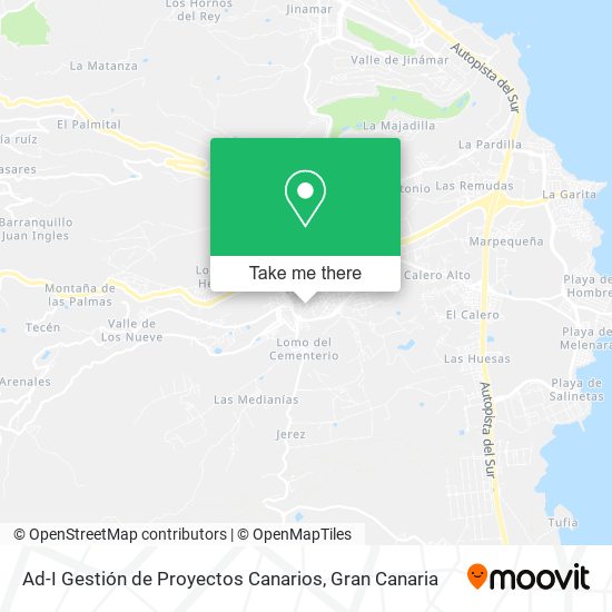 mapa Ad-I Gestión de Proyectos Canarios