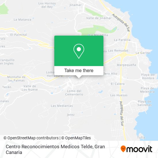 mapa Centro Reconocimientos Medicos Telde