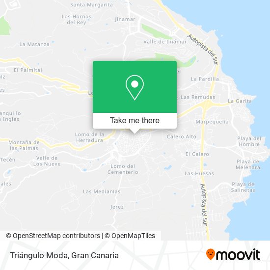 Triángulo Moda map