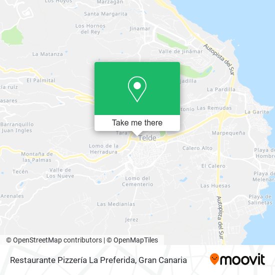 mapa Restaurante Pizzería La Preferida