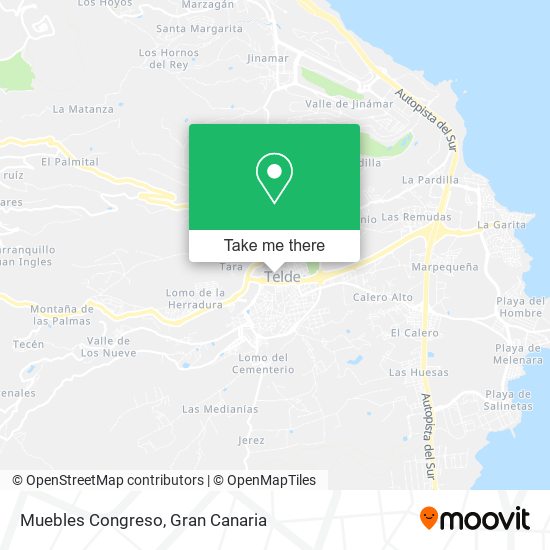 Muebles Congreso map