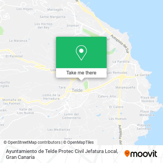 Ayuntamiento de Telde Protec Civil Jefatura Local map
