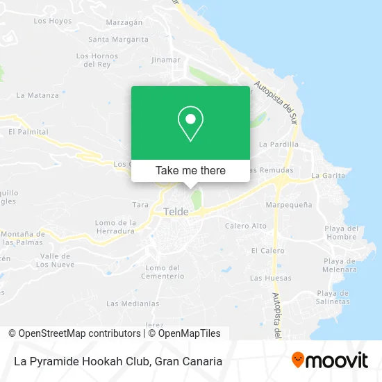 La Pyramide Hookah Club map