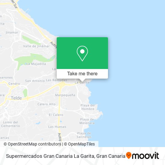 Supermercados Gran Canaria La Garita map