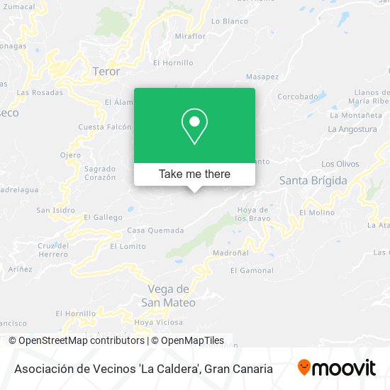 Asociación de Vecinos 'La Caldera' map