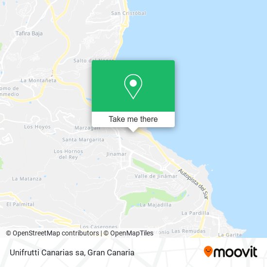 Unifrutti Canarias sa map