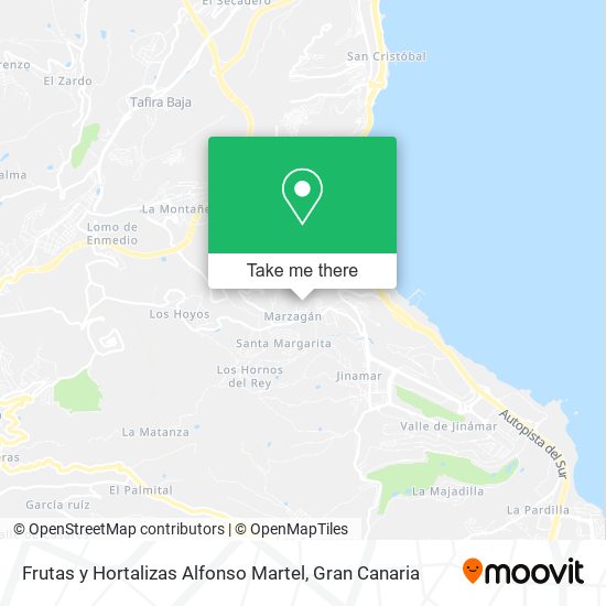 Frutas y Hortalizas Alfonso Martel map