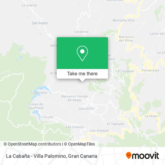 mapa La Cabaña - Villa Palomino