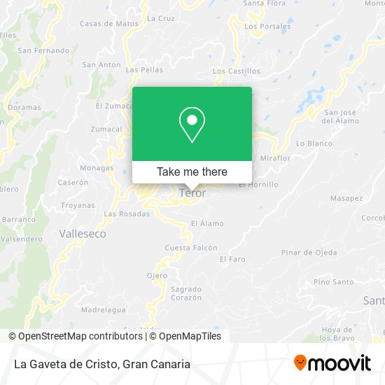 La Gaveta de Cristo map