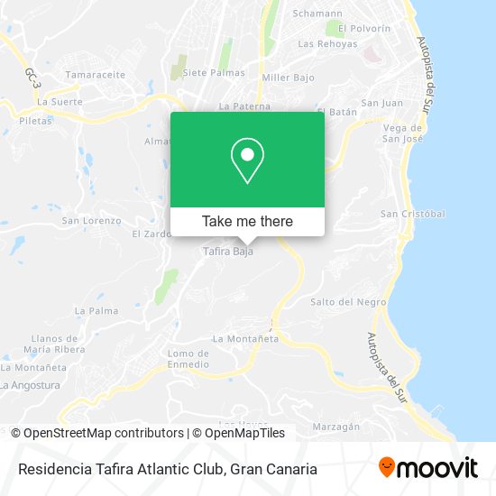 Residencia Tafira Atlantic Club map