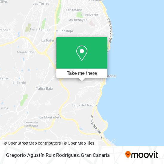 Gregorio Agustín Ruiz Rodriguez map