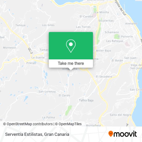 Serventía Estilistas map