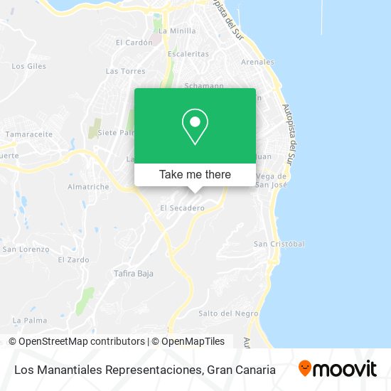 Los Manantiales Representaciones map