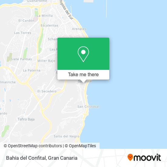 Bahía del Confital map