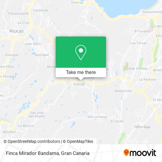 Finca Mirador Bandama map