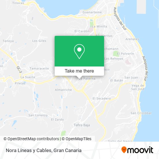 Nora Líneas y Cables map