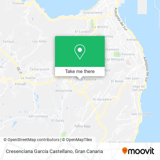 Cresenciana García Castellano map